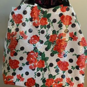 Betsey Johnson sequins satchel bag